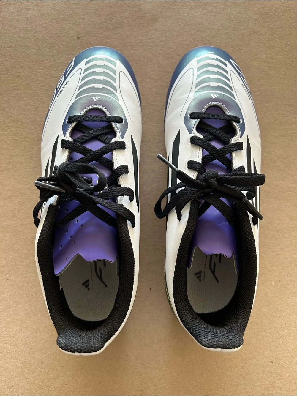 adidas Kids White, Purple & Black Sneakers